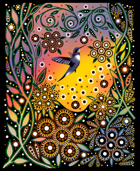 Betty Albert - BA0005 - Hummingbird Panel