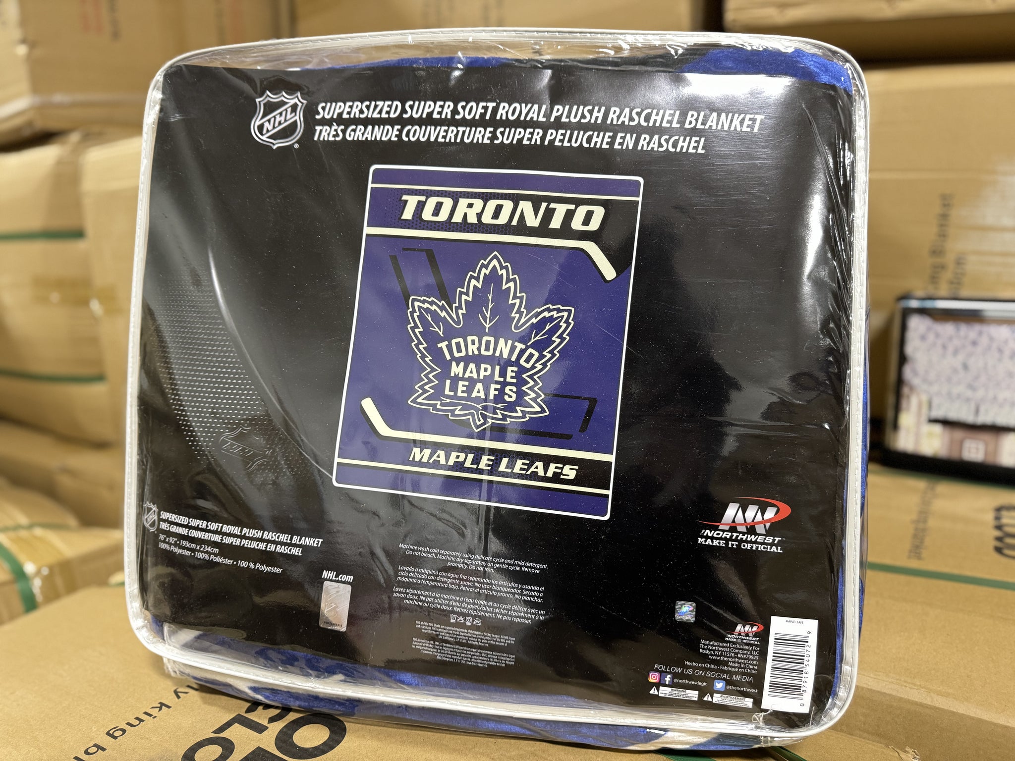 Official Licensed NHL Queen Size Luxury Plush Blanket