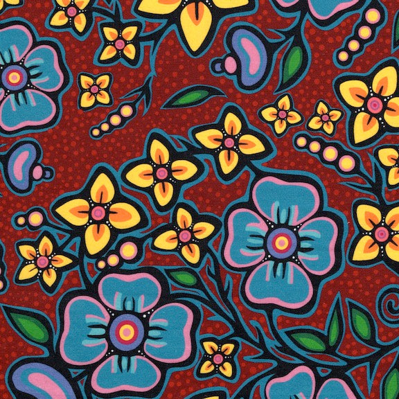 SATIN - Jackie Traverse Ojibway Floral 1