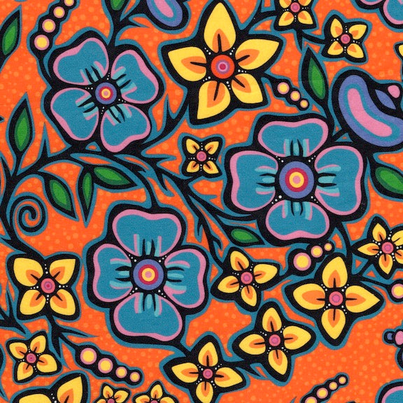 SATIN - Jackie Traverse Ojibway Floral 1