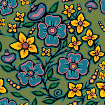 Jackie Traverse Ojibway Floral 1